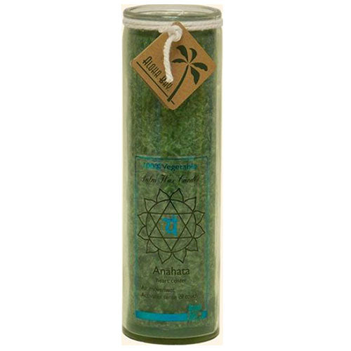 Candle Chakra Jar Unscented Green,16 OZ by Aloha Bay