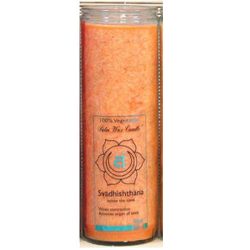 Candle Chakra Jar Unscented Orange,16 OZ by Aloha Bay