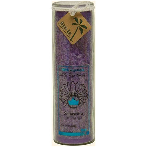 Candle Chakra Jar Unscented Violet,16 OZ by Aloha Bay