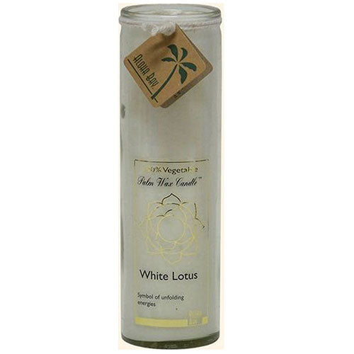 Candle Chakra Jar Unscented White,17 OZ by Aloha Bay