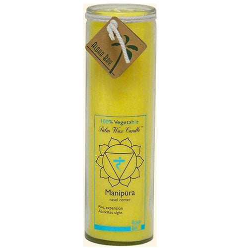 Candle Chakra Jar Unscented Yellow,17 OZ by Aloha Bay