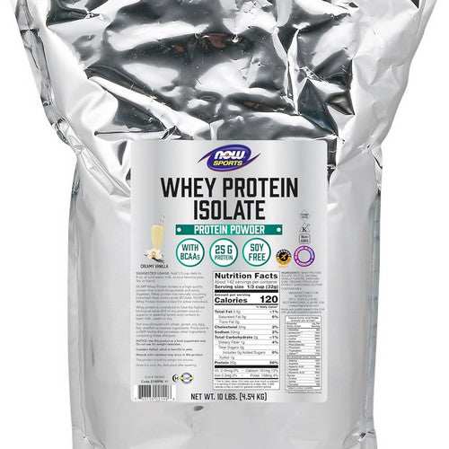Whey Protein Isolate Vanilla, 10lb by Now Foods