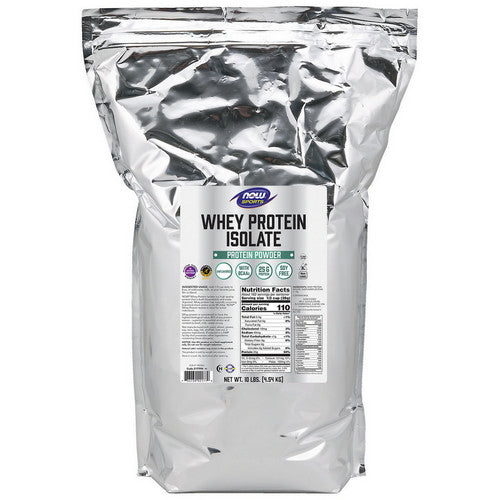 Whey Protein Isolate Unflavored , 10lb by Now Foods