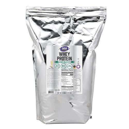 Whey Protein Natural Vanilla, 10 lbs by Now Foods