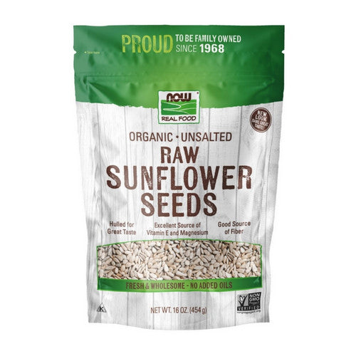 Organic Sunflower Seeds Raw & Unsalted 16 oz. by Now Foods