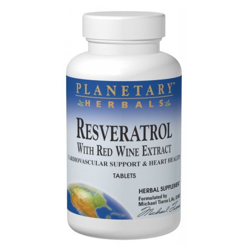 Resveratrol with Red Wine Extract 60 Tabs by Planetary Herbals