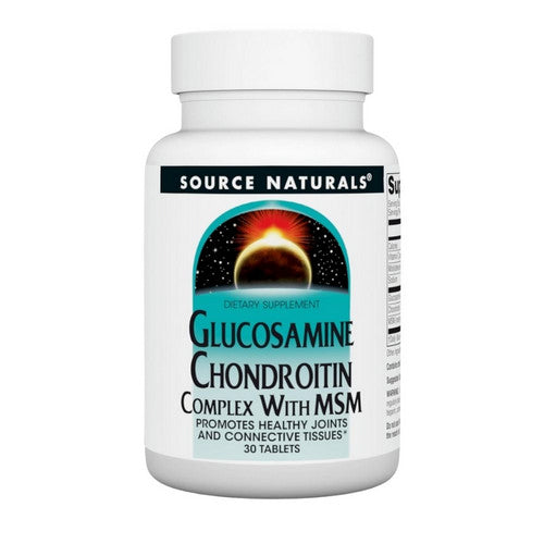 Glucosamine Chondroitin Complex w/MSM 30 Tabs by Source Naturals