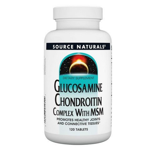 Glucosamine Chondroitin Complex w/MSM 120 Tabs by Source Naturals