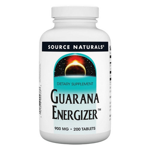 Guarana Energizer 200 Tabs by Source Naturals