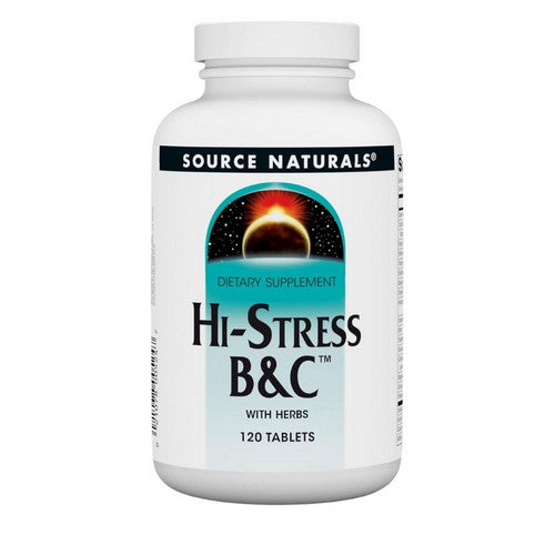 Hi-Stress B&c w/ herbs 120 Tabs by Source Naturals