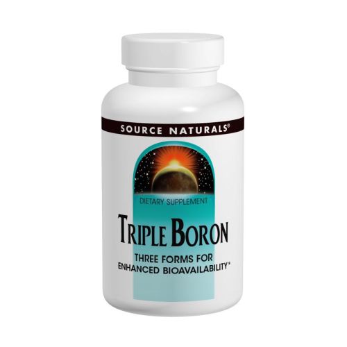 Triple Boron Advanced, With Calcium, 240 Caps by Source Naturals