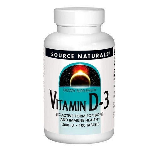 Vitamin D 100 Tabs by Source Naturals