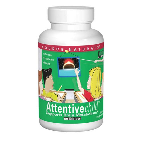 Attentive Child Sweet And Tart 60 Tabs by Source Naturals