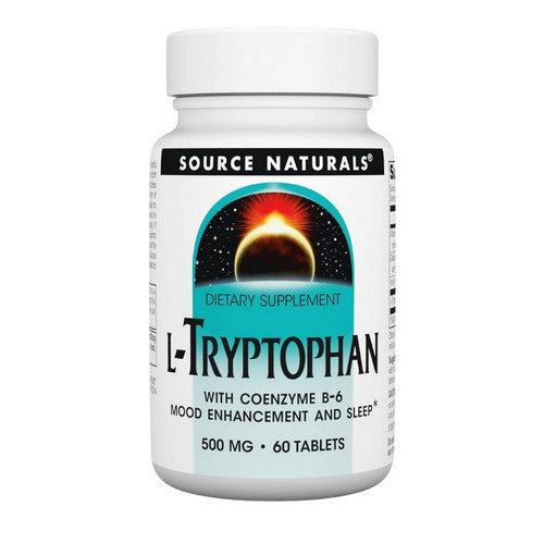 L-Tryptophan 60 Tabs by Source Naturals