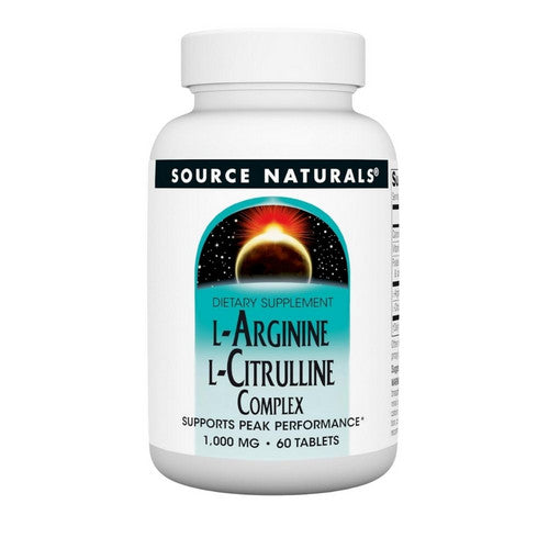 L-Arginine L-Citrulline Complex 60 Tabs by Source Naturals
