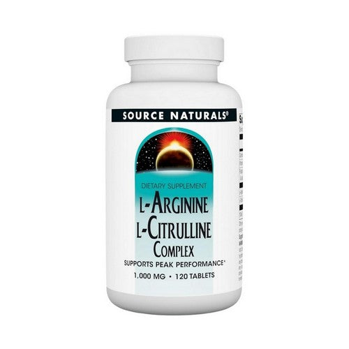 L-Arginine L-Citrulline Complex 120 Tabs by Source Naturals