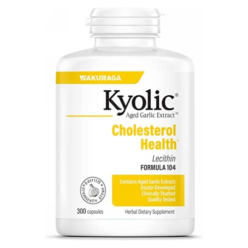 Aged Garlic Extract Cholesterol Health With Lecithin Formula 104 300 Caps by Kyolic