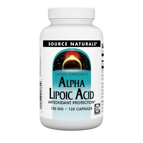 Alpha Lipoic Acid 120 Capsules by Source Naturals