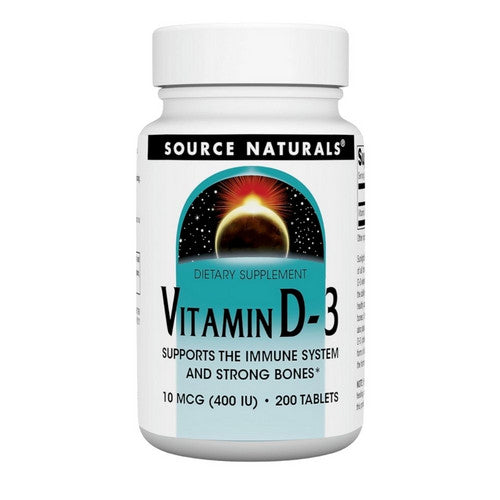 Vitamin D 200 Tabs by Source Naturals
