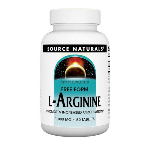 L-Arginine 50 Tabs by Source Naturals