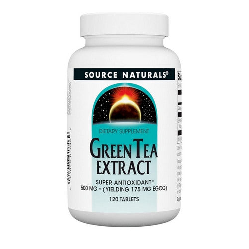Green Tea Extract 120 Tabs by Source Naturals