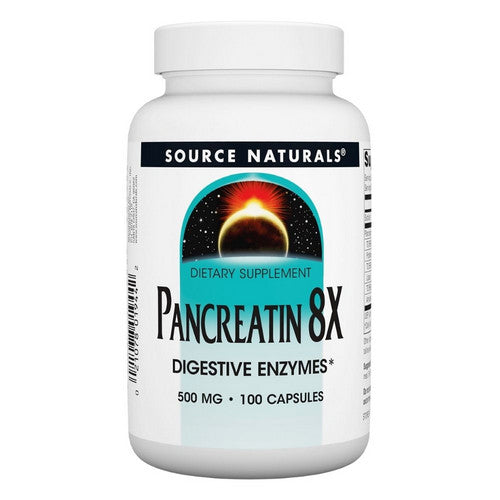Pancreatin 8x Capsules 100 Caps by Source Naturals