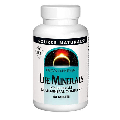 Life Minerals No Iron 60 Tabs by Source Naturals