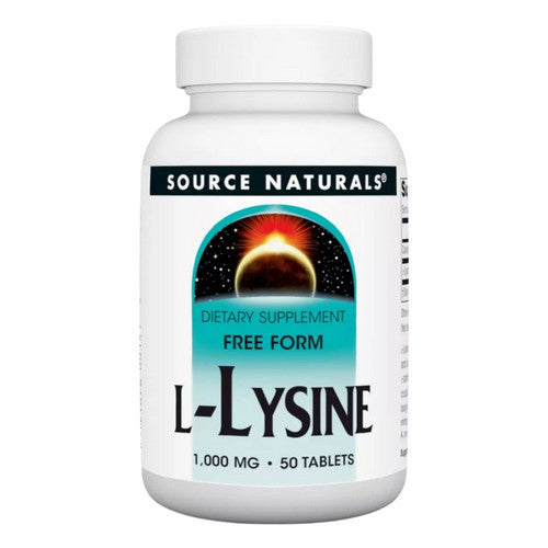 L-Lysine 50 Tabs by Source Naturals