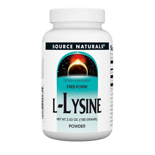 L-Lysine 3.53 oz (100 gms) by Source Naturals