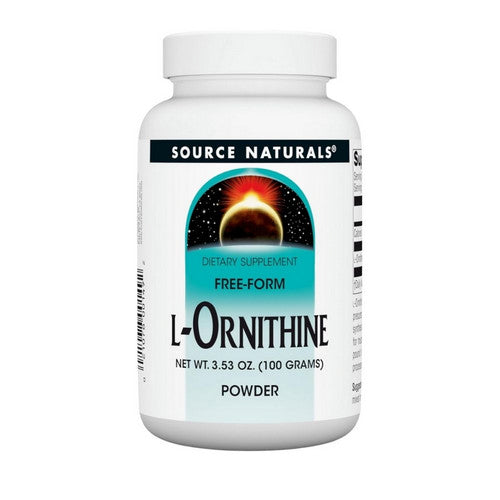 L-Ornithine 3.53 oz (100 gms) by Source Naturals