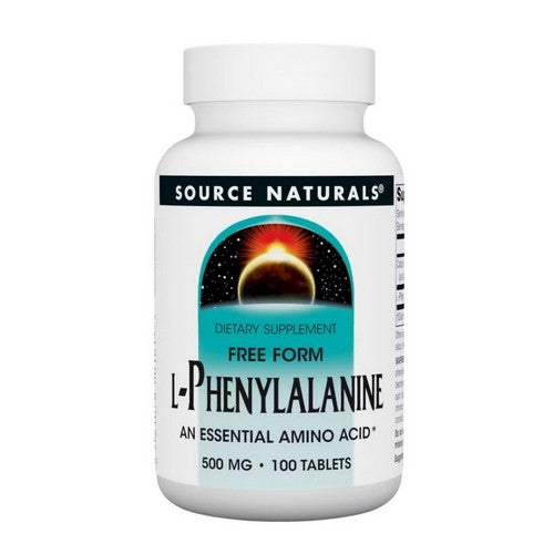 L-Phenylalanine 100 Tabs by Source Naturals