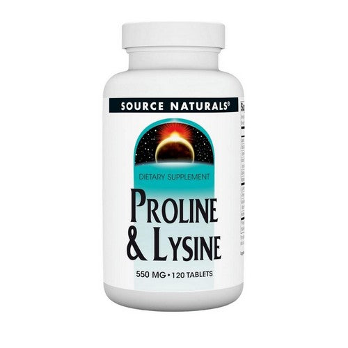 Proline And Lysine 120 Tabs by Source Naturals