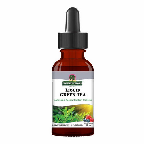 Liquid Green Tea Mixed Berry 2 Oz by Nature's Answer