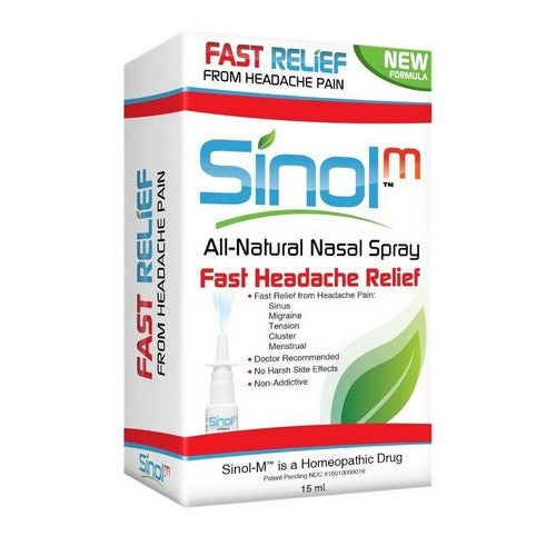 All-Natural Nasal Spray Fast Headache Relief 15 Ml by Sinol