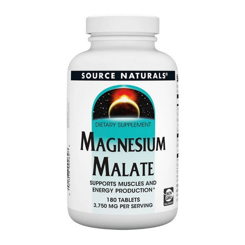 Magnesium Malate 180 Tabs by Source Naturals