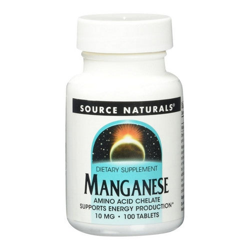 Manganese Chelate 100 Tabs by Source Naturals
