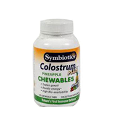 Colostrum Chewables Pineapple 120 Wafers by Symbiotics