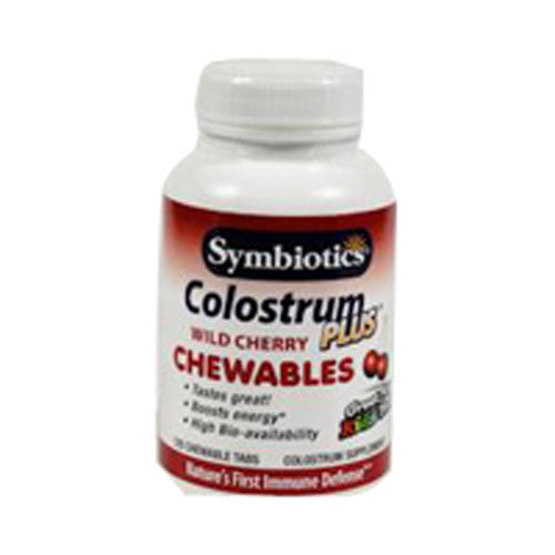 Colostrum Chewables Cherry 120 Wafers by Symbiotics