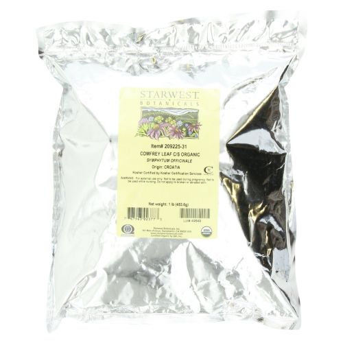 Organic Comfrey Leaf C/s 1 Lb by Starwest Botanicals