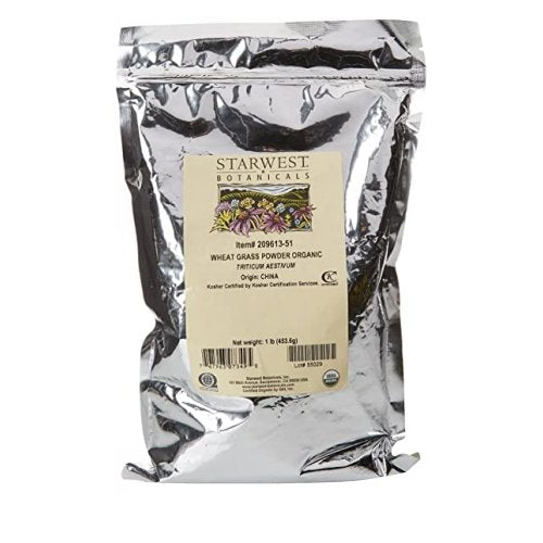 Organic Wheatgrass Powder 1 Lb by Starwest Botanicals