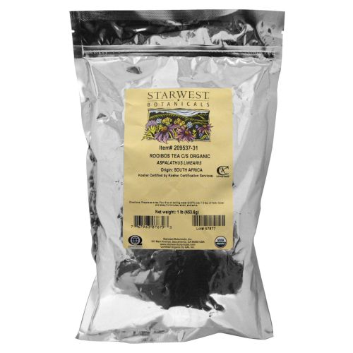 Organic Rooibos Tea C/s 1 Lb by Starwest Botanicals