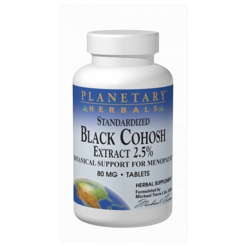 Black Cohosh Extract 2.5% Standardized 45 Tabs by Planetary Herbals