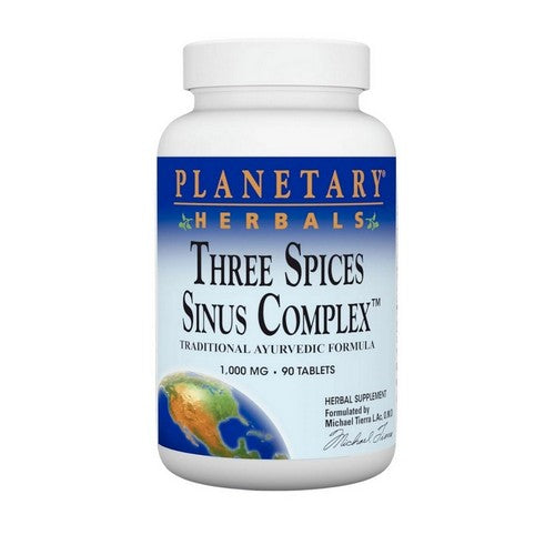 Three Spices Sinus Complex 90 Tabs by Planetary Herbals