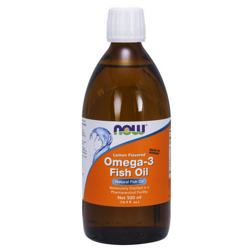 Omega-3 Fish Oil Lemon Lemon, 16.9 oz by Now Foods