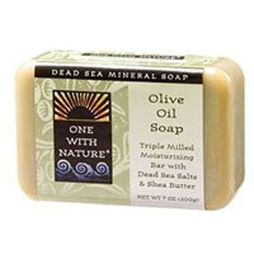 Almond Bar Soap Olive Oil, 7 Oz by One with Nature
