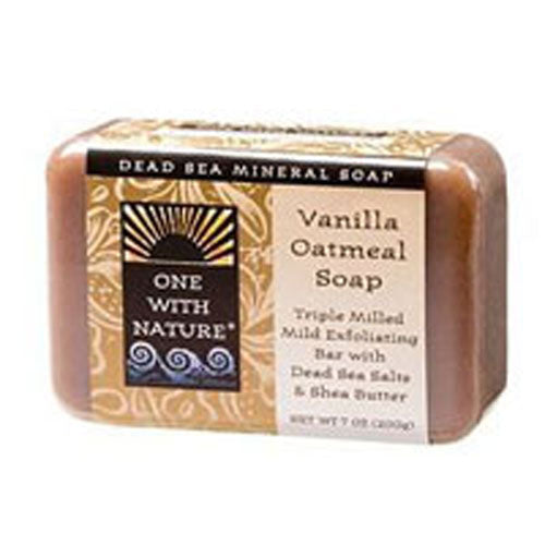 Almond Bar Soap Vanilla Oatmeal, 7 Oz by One with Nature