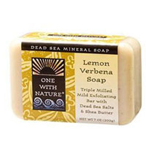 Almond Bar Soap Lemon Verbena, 7 Oz by One with Nature