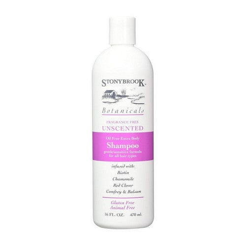 Oil Free Extra Body Shampoo Unscented 16 Oz by Stony Brook Botanicals
