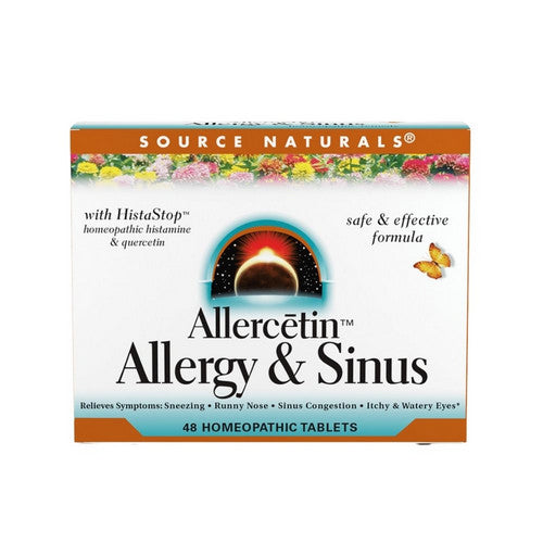 Allercetin Allergy And Sinus 48 Tabs by Source Naturals