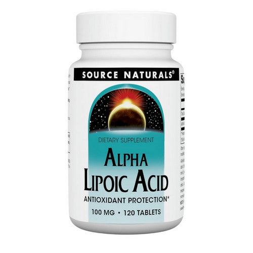 Alpha-Lipoic Acid 120 Tabs by Source Naturals